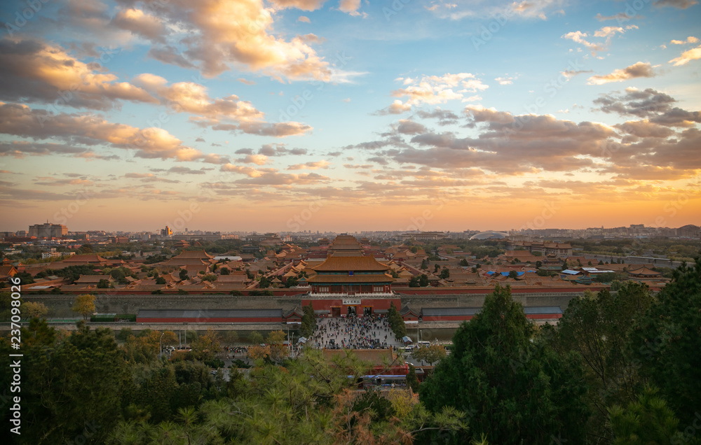 Forbidden City at Sunset