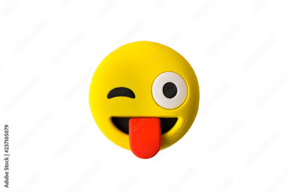 Filmed in Minsk, Belarus December 2, 2018.Funny smiley face on white background. Positive mood. Filmed in Minsk, Belarus December 2, 2018.Funny smiley face on white background. Positive mood.