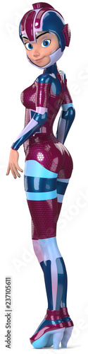 Girl in a space suit