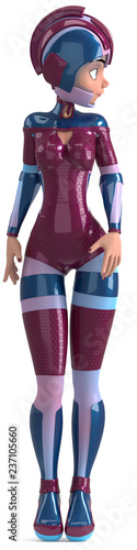 Girl in a space suit