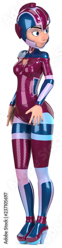 Girl in a space suit