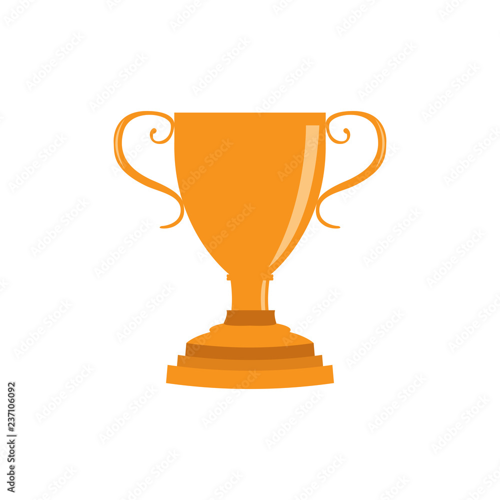 Isolated golden trophy image. Vector illustration design Isolated golden trophy image. Vector illustration design