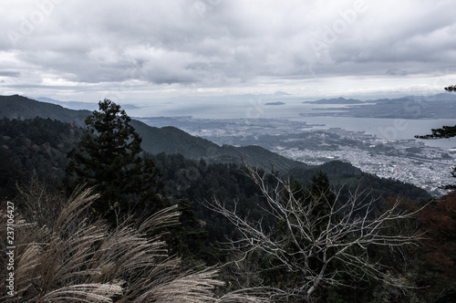 Hieizan view at Shiga, Jpana photo