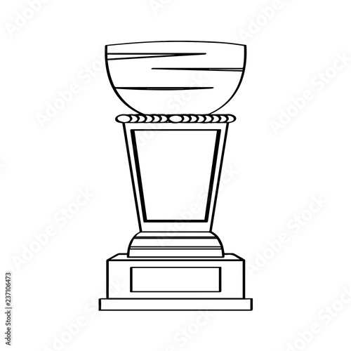 Isolated golden trophy icon. Vector illustration design © lar01joka