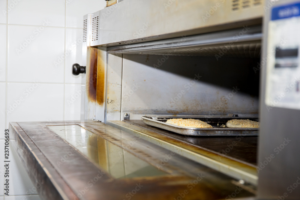 Baking bread decorated with streusel