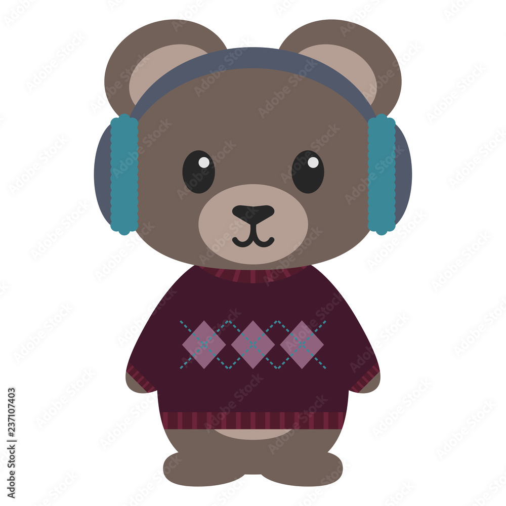 Teddy Bear in Winter Clothes - Teddy 