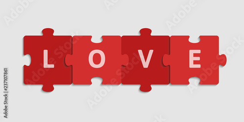 The Pieces Puzzle Banner. Four Steps Infographics.