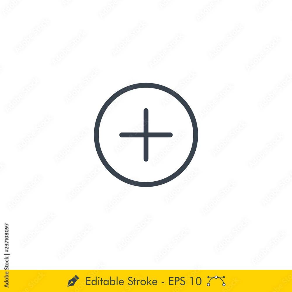 Add Icon / Vector - In Line / Stroke Design Add Icon / Vector - In Line / Stroke Design