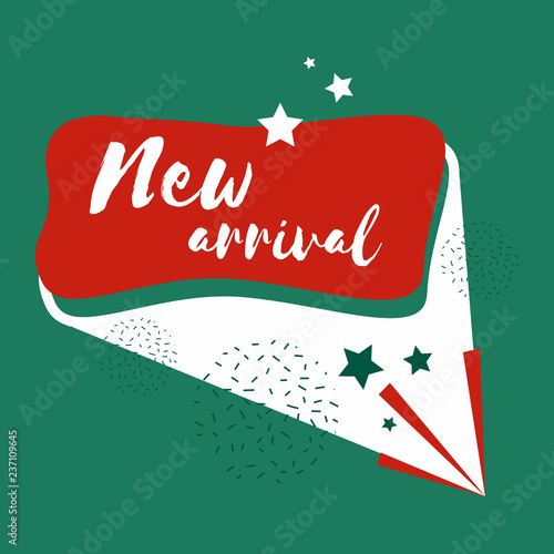 New arrival badge shopping and retail vector