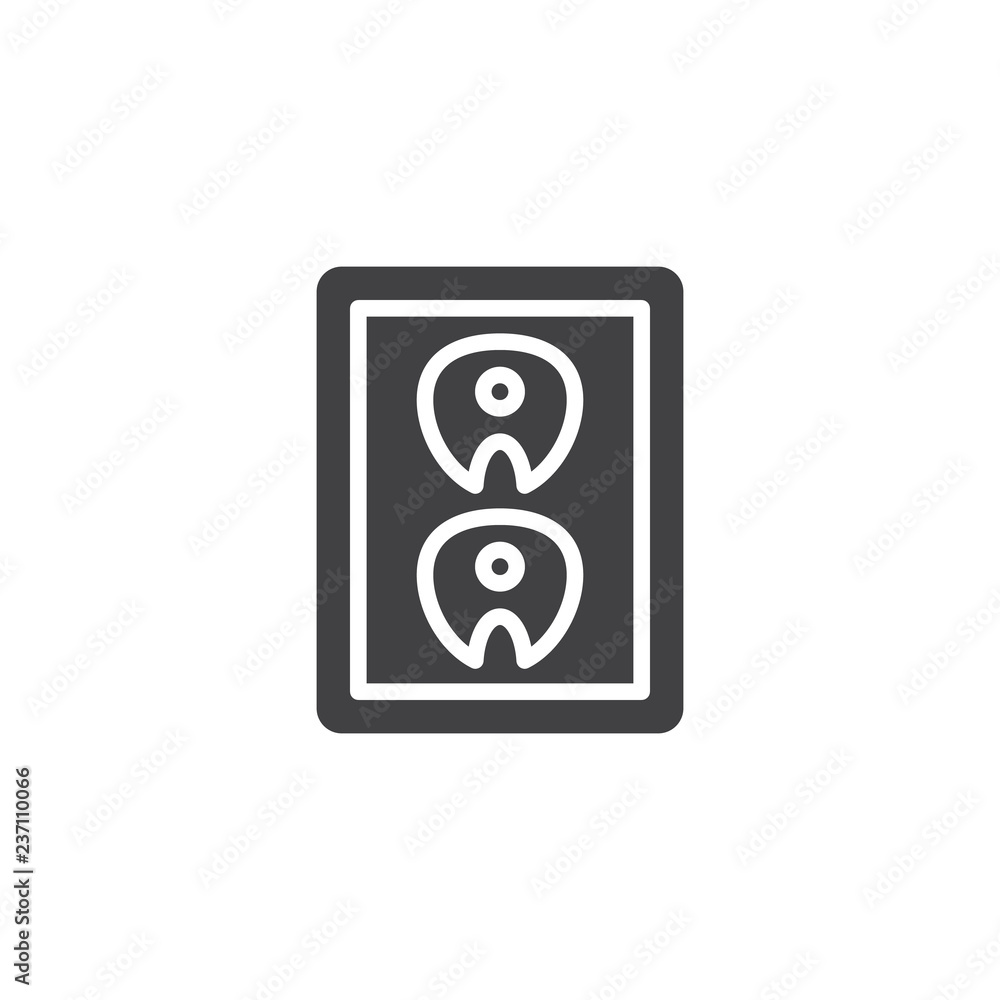 Tuna fillet pack vector icon. filled flat sign for mobile concept and web design. Fish food tray simple solid icon. Symbol, logo illustration. Pixel perfect vector graphics Tuna fillet pack vector icon. filled flat sign for mobile concept and web design. Fish food tray simple solid icon. Symbol, logo illustration. Pixel perfect vector graphics