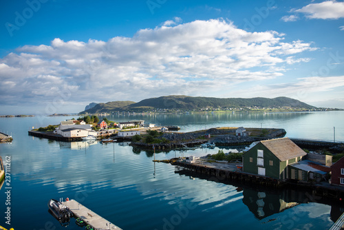 Fosnavåg an der norwegischen Westküste in Norwegen / Skandinavien