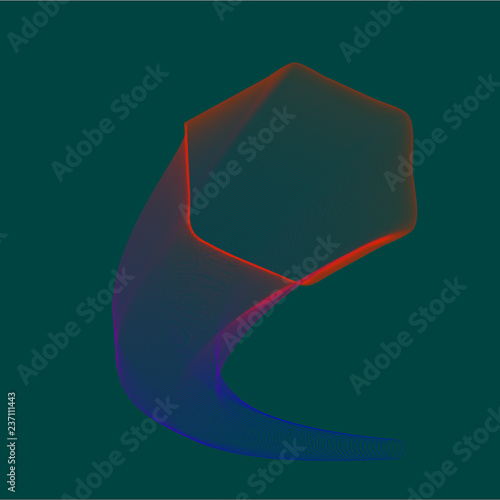 Abstract shape with gradient