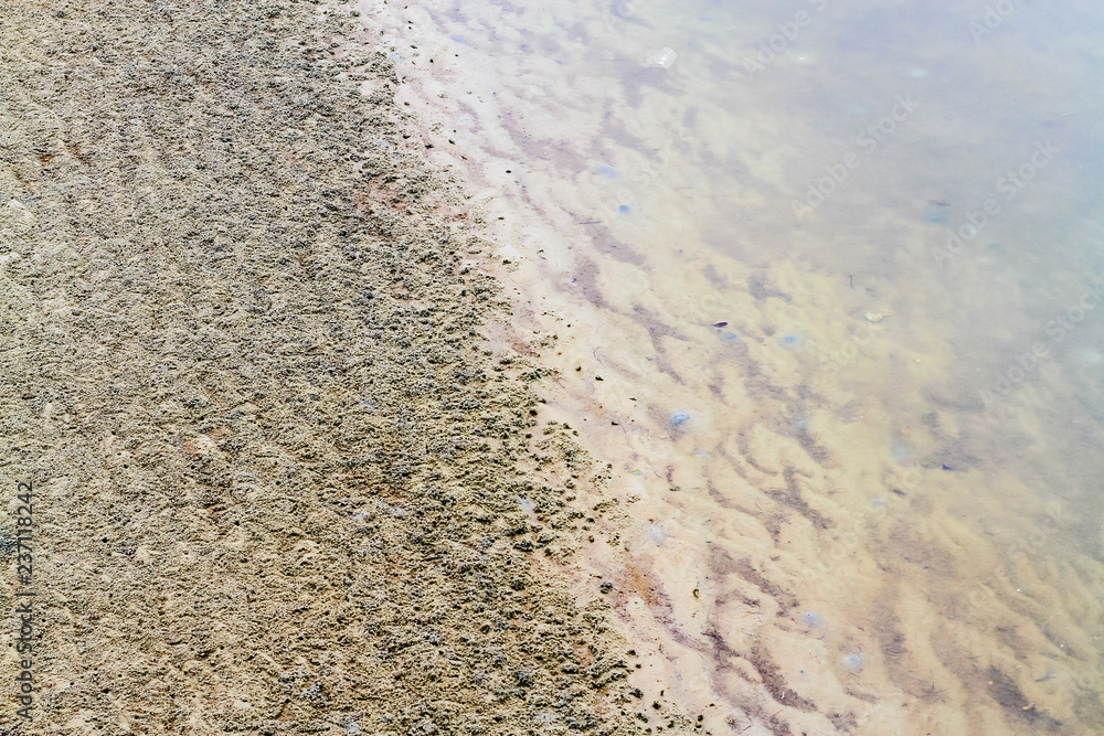 Obraz premium Sand texture after tidal