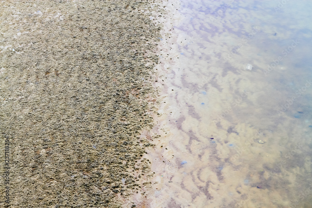 Obraz premium Sand texture after tidal