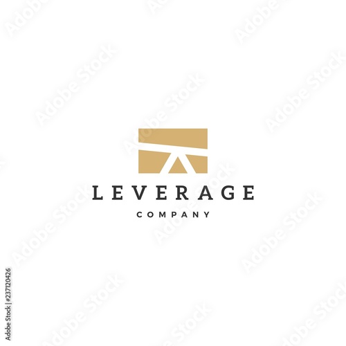 leverage logo vector icon