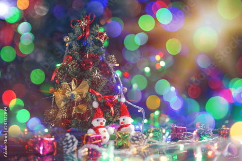 Christmas decoration on abstract background. © WITTAYA