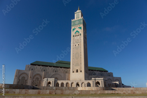 The Hassan II Mosque is a mosque in Casablanca, Morocco. It is the largest mosque in Morocco