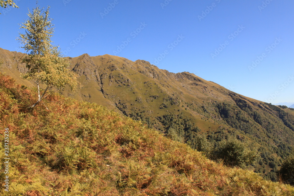 Alpine Landschaft am Motto di Paraone (Luganer Alpen)