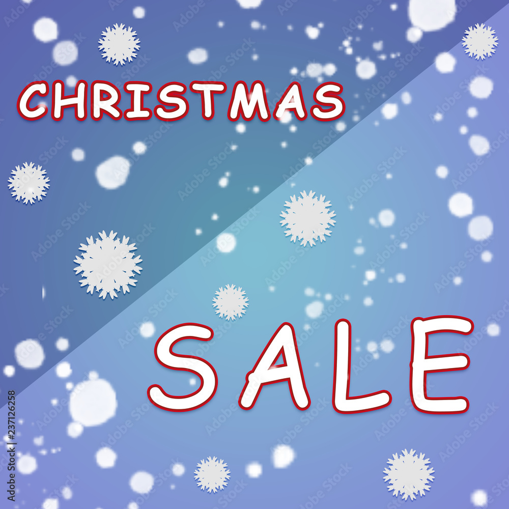 Christmas sale poster