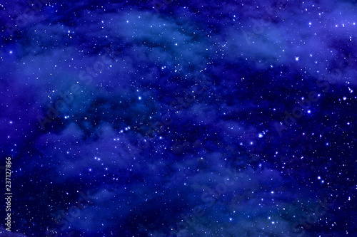 Star and nebular and galaxy background © athitat