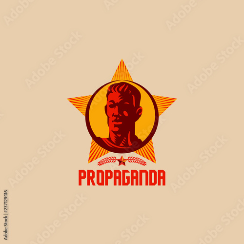 Propaganda logo style