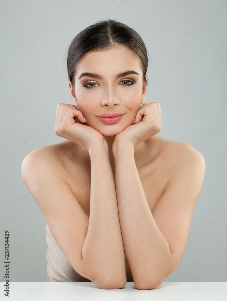 Portrait of healthy young woman. Girl with perfect skin Portrait of healthy young woman. Girl with perfect skin