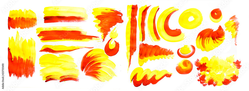 Brush strokes with watercolor paint on paper Brush strokes with watercolor paint on paper Brush strokes with watercolor paint on paper Brush strokes with watercolor paint on paper