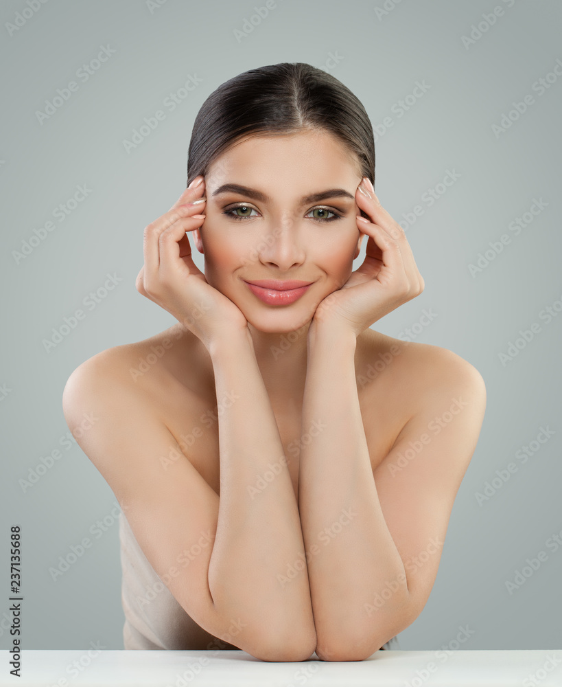Smiling woman. Young woman face Smiling woman. Young woman face