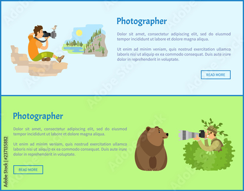 Landscape and Animal Photographers Web Banners