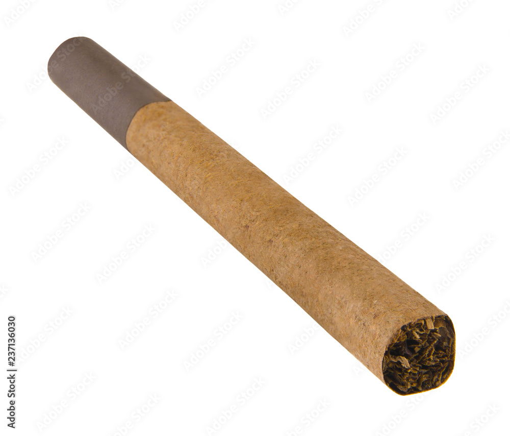 brown cigarette isolated on white background brown cigarette isolated on white background