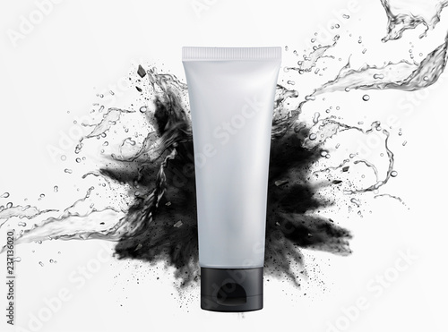 Blank cosmetic plastic tube