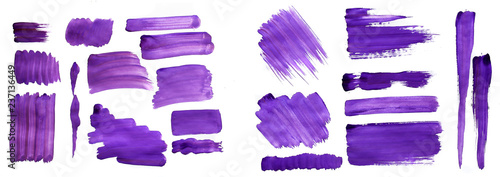 Brush strokes with watercolor paint on paper Brush strokes with watercolor paint on paper