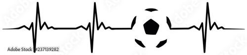 football soccer heartbeat #isoliert #vektor - Fußball Herzschlag