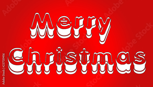 Merry Christmas red vector Calligraphic Lettering text for design greeting cards. Holiday Greeting Gift Poster. Calligraphy modern Font, typography