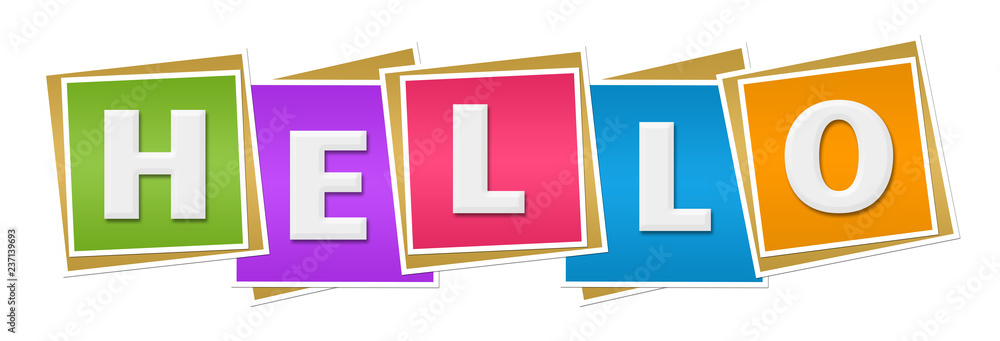 Hello Colorful Blocks Hello Colorful Blocks