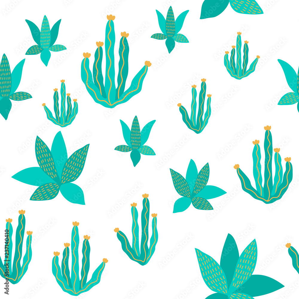 vector cactus exotic pricky childish funny plant seamless pattern on white word for design paper textil vector cactus exotic pricky childish funny plant seamless pattern on white word for design paper textil