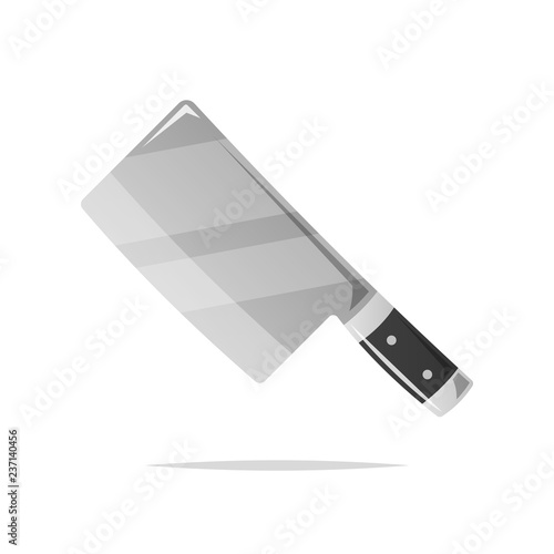 Cleaver knife vector isolated