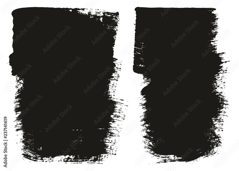 Paint Brush Wide Background High Detail Abstract Vector Background Set 102