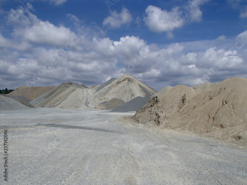 Mineral Heaps in Industrial Stone-Pit Park