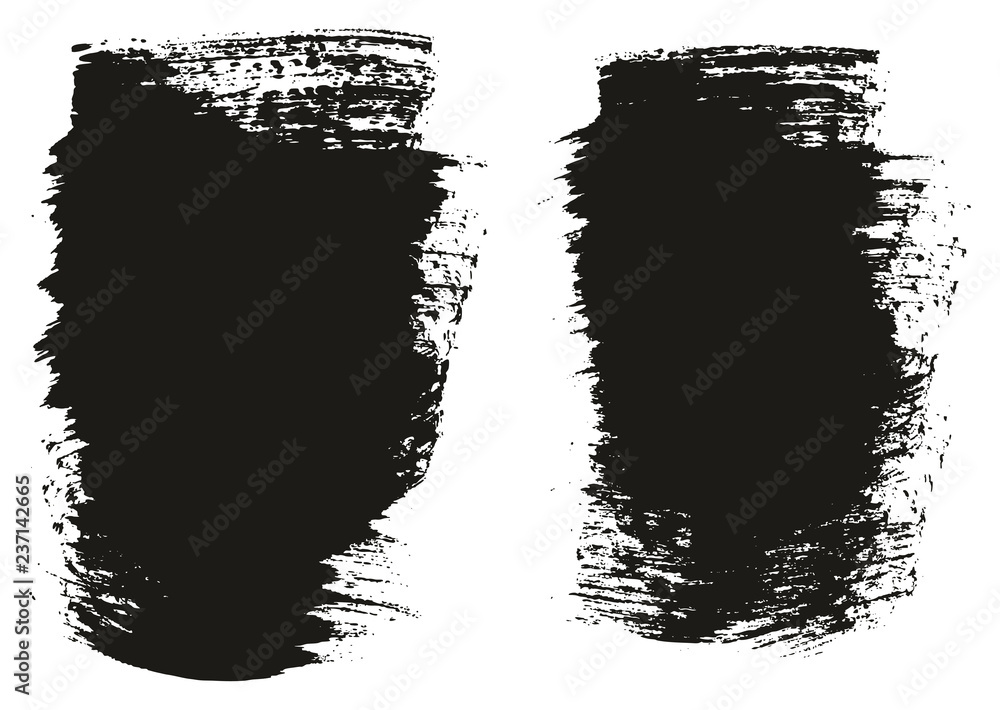 Paint Brush Wide Background High Detail Abstract Vector Background Set 79