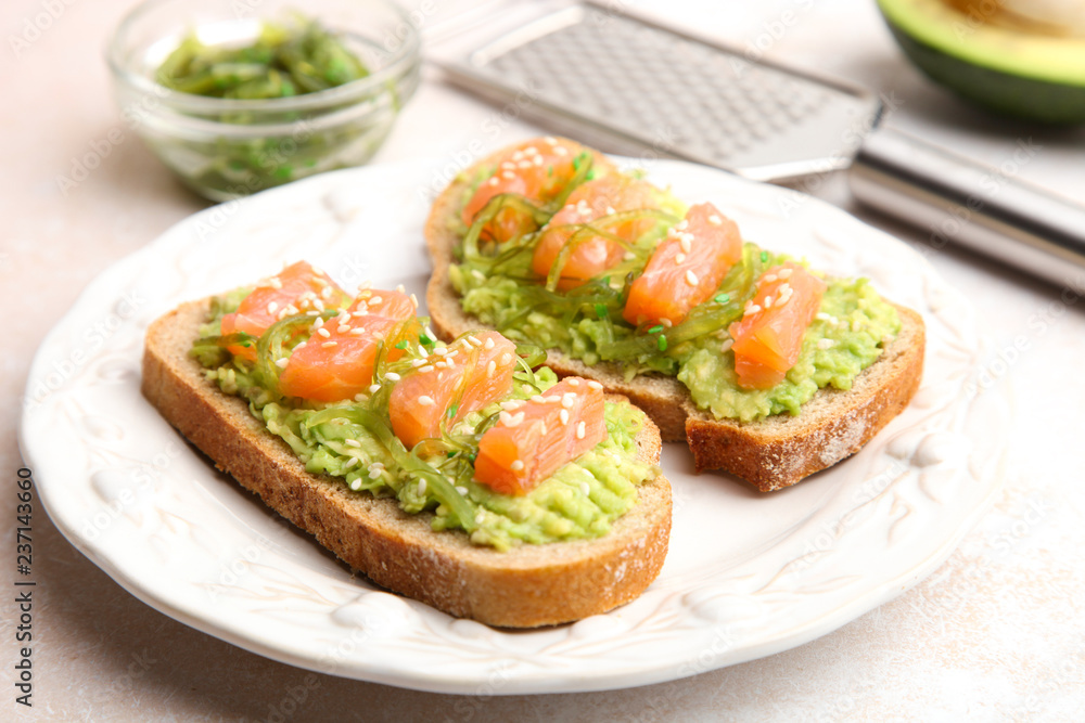 Toast with avocado