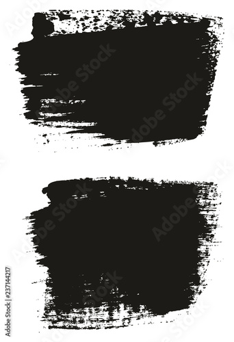 Paint Brush Wide Background High Detail Abstract Vector Background Set 32