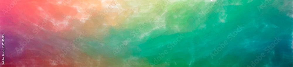 Illustration of abstract Blue, Red, Yellow And Green Watercolor With Low Coverage Banner background.