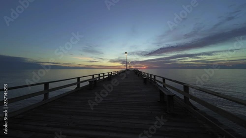 walking on the pier in kure beach