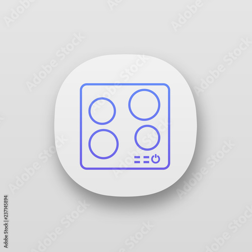 Electric induction hob app icon