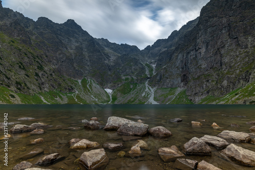 Scenery of Czarnyw Staw in the Tatra Mountains