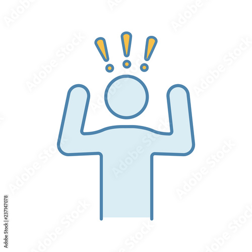Anxiety color icon