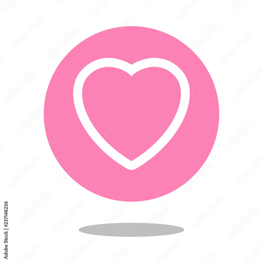 Simple love button. Social media like design vector Simple love button. Social media like design vector