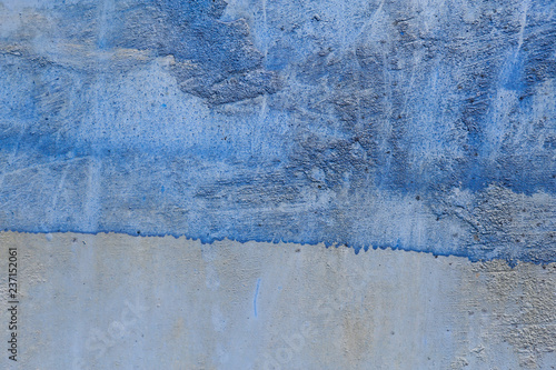 rough texture of a old blue wall.