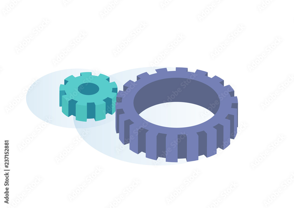 Big and Small Gears Spinning Thanks to Each Other Big and Small Gears Spinning Thanks to Each Other